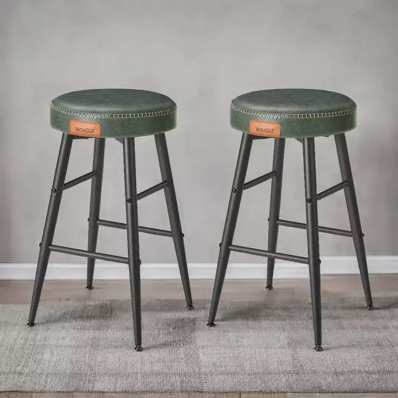 EKHO 24.8-Inch Tall Bar Chair Set of 2, Counter Height Bar Stools, Kitchen Counter Stools
