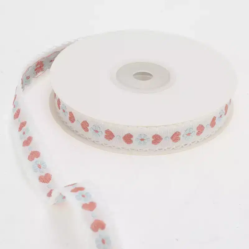 Unique Bargains 0.39x29.53' Heart Flower Gift Ribbon