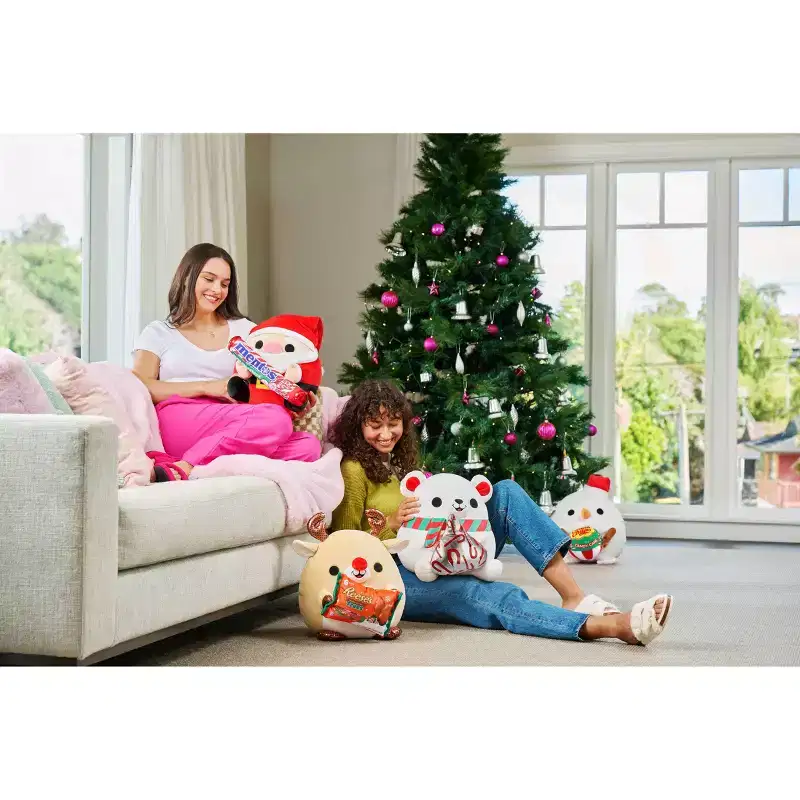 Snackles 13.7" Reindeer and Reese's Trees Christmas Plush