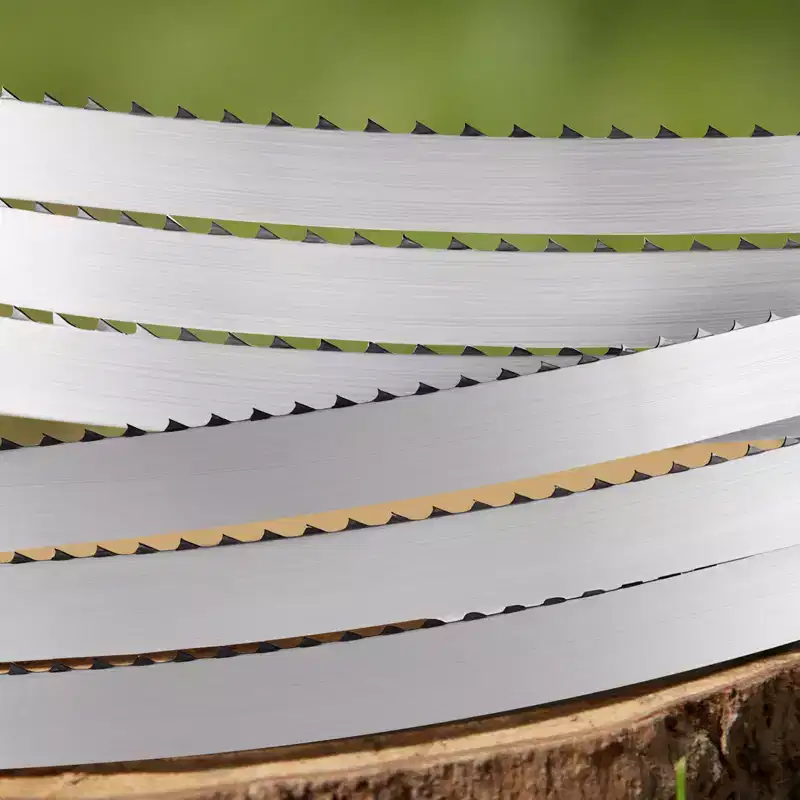 VEVOR Bandsaw Blade, 150 In Length, 4 TPI Band Saw Blade with 18 HRC Hardened Sharp Teeth, SK5 High-Strength Carbon Steel, 0.75 In Width,1Pack,Silver