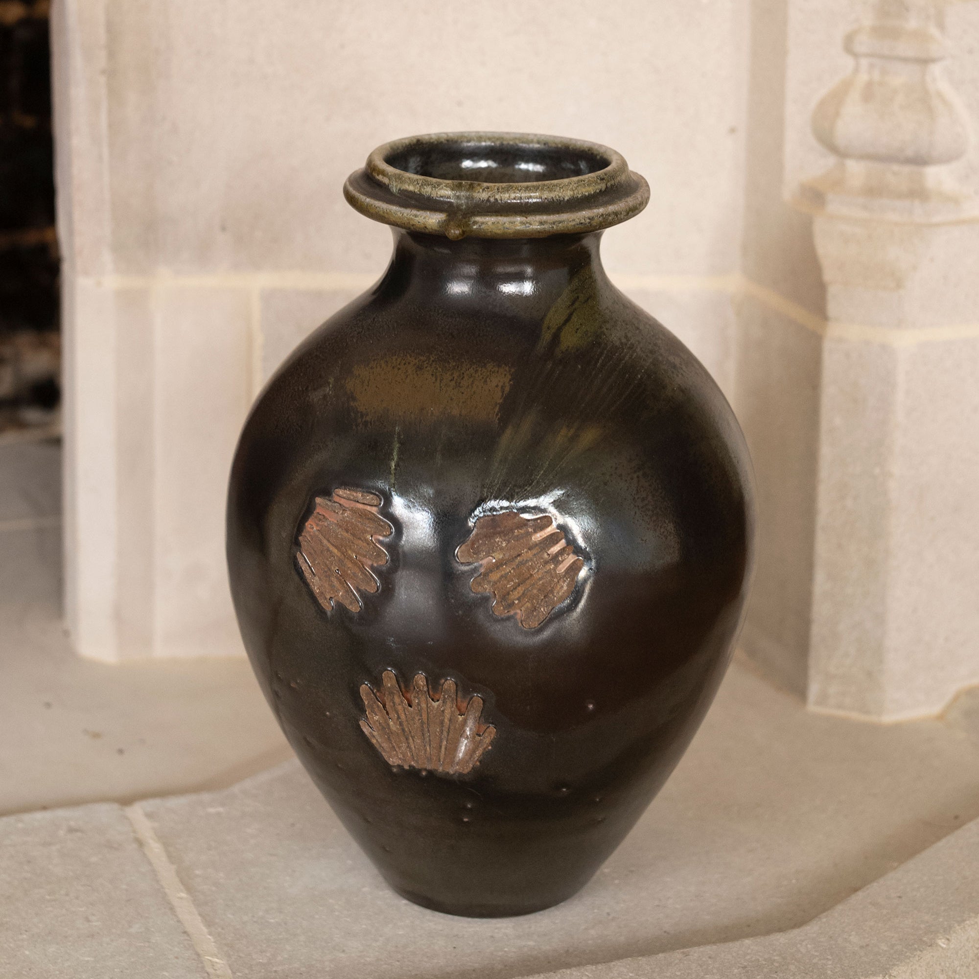 Kaki Round Vase