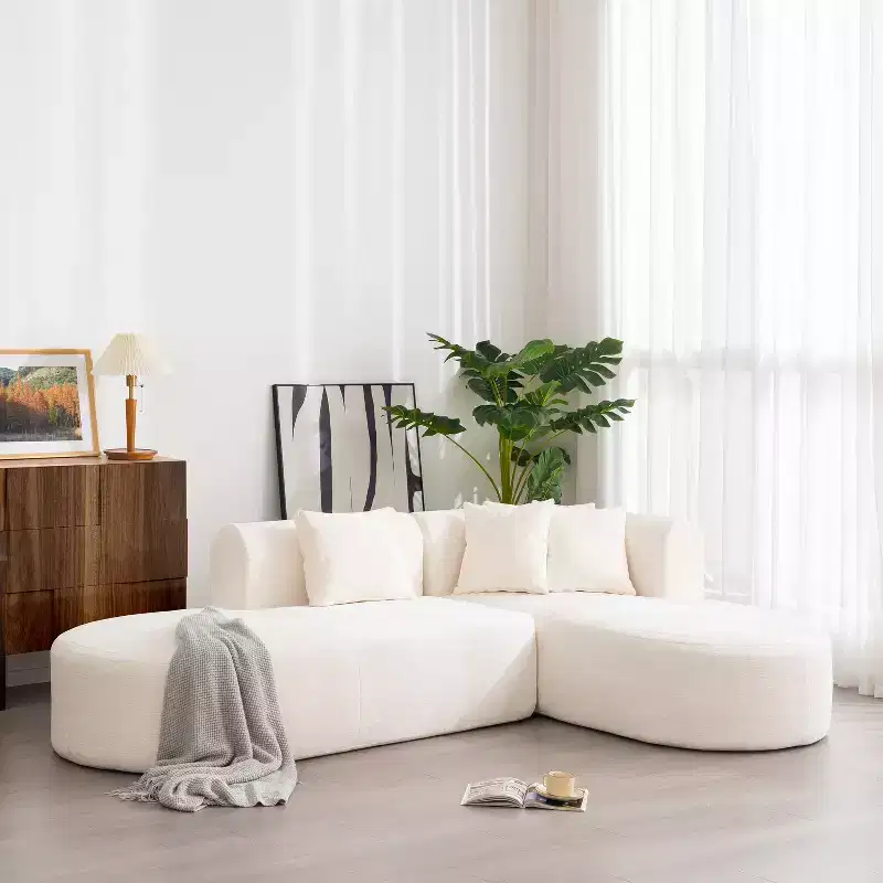 Christopher Knight Home Imre Modern Upholstered 4 Seater Corner Sectional Sofa with Pillows