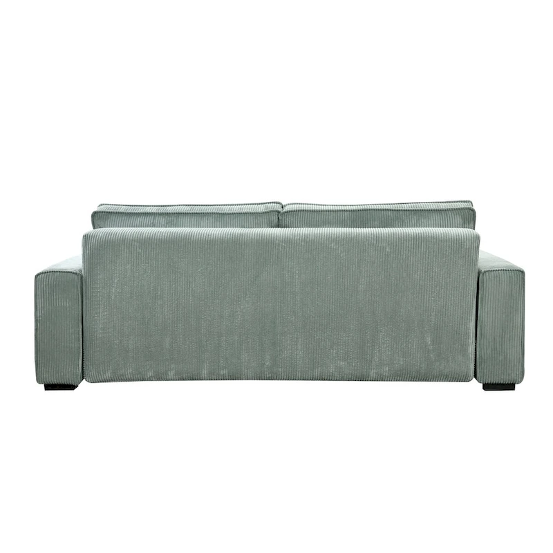 Roomfitters Large Sofa Bed with Storage, Modern 3 Seater Couch Furniture, Upholstered Back Sofa for Small Spaces
