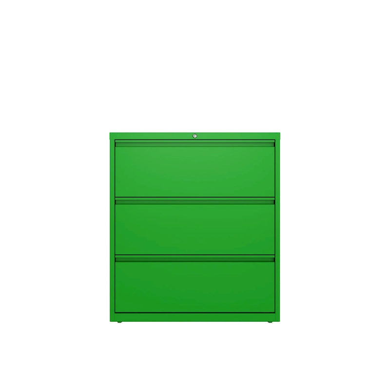 36-inch wide three-drawer chest of drawers, classic blue