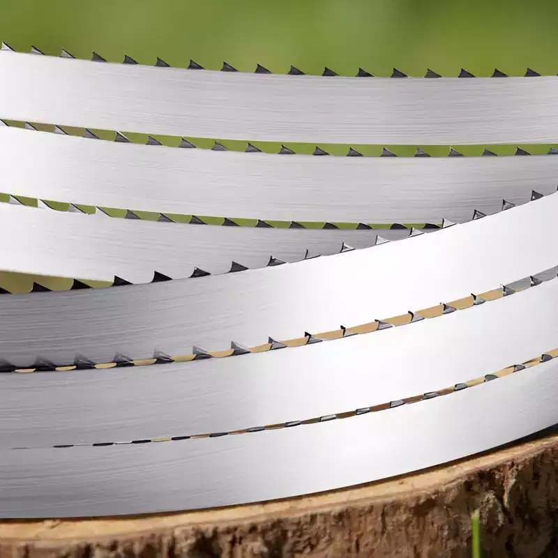 VEVOR Bandsaw Blade, 109.45 In Length, 4 TPI Band Saw Blade with 18 HRC Hardened Sharp Teeth, High-Strength Carbon Steel, 0.63 In Width, 1Pack,Silver