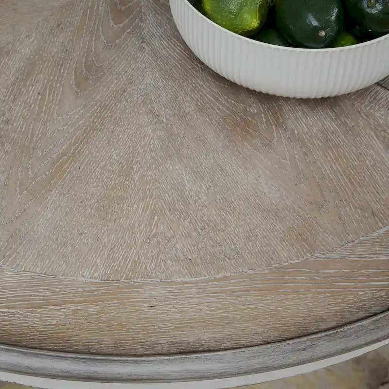 Magnolia Manor Round Pedestal Dining Table with Expandable Leaves - 2 Finishes