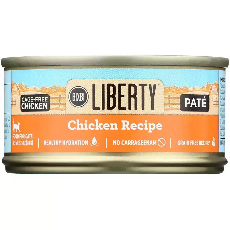 Bixbi Liberty Chicken Pate Cat Food - Case of 24/2.75 oz