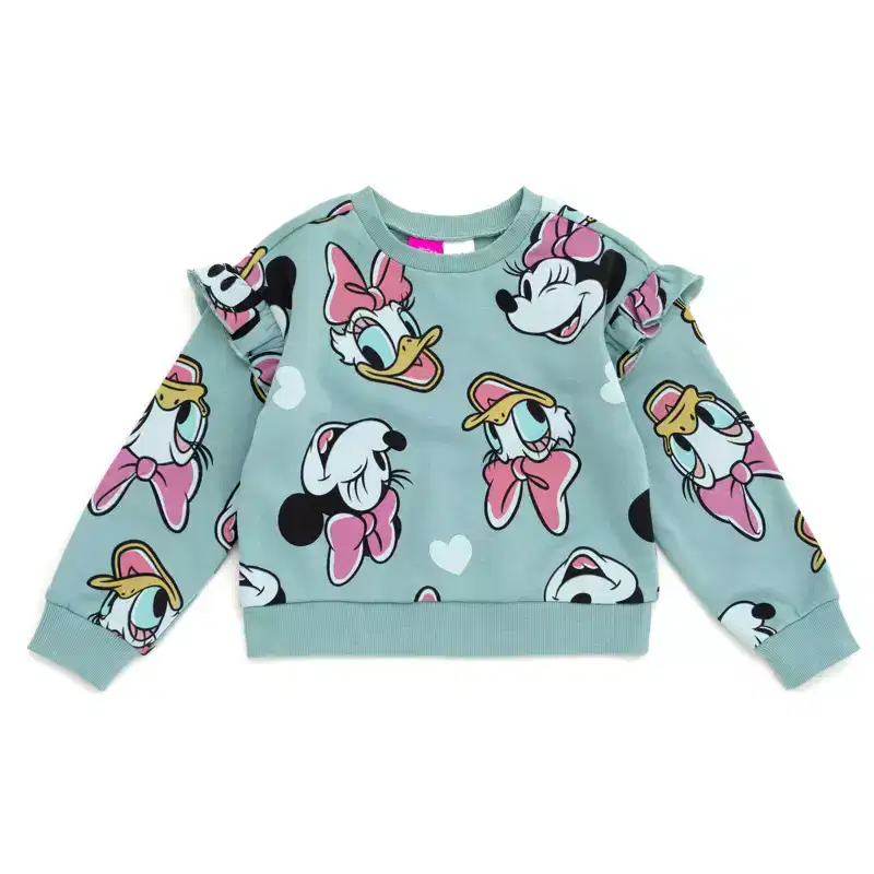Disney Fleece Pullover Sweatshirt and Ribbed Flare Leggings Outfit Set