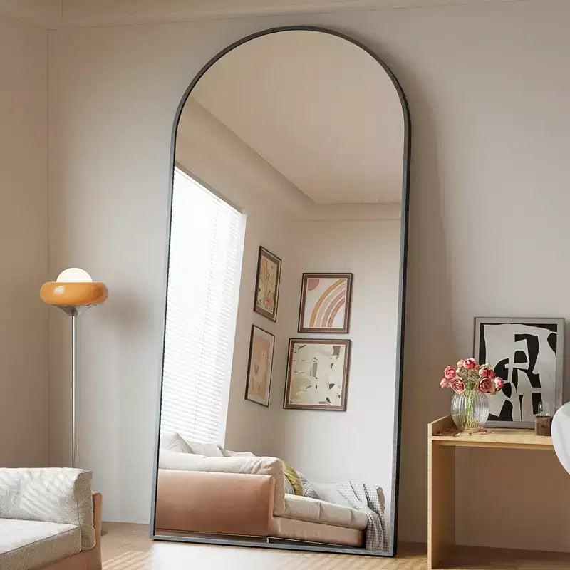 BEAUTYPEAK Oversized 34 X 76 Floor Mirror Arched Full Length Mirrors
