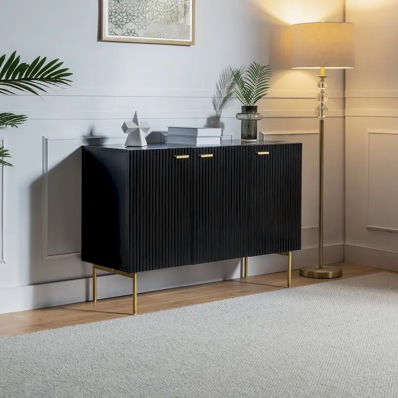 Anthedon Multifunctional 47 Buffet Sideboard Cabinet with 3 Doors by HULALA HOME