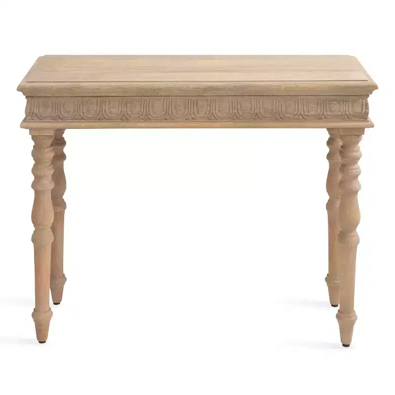 Kate and Laurel Patresa Rectangle Wood Console Table, 36x14x30, Brown