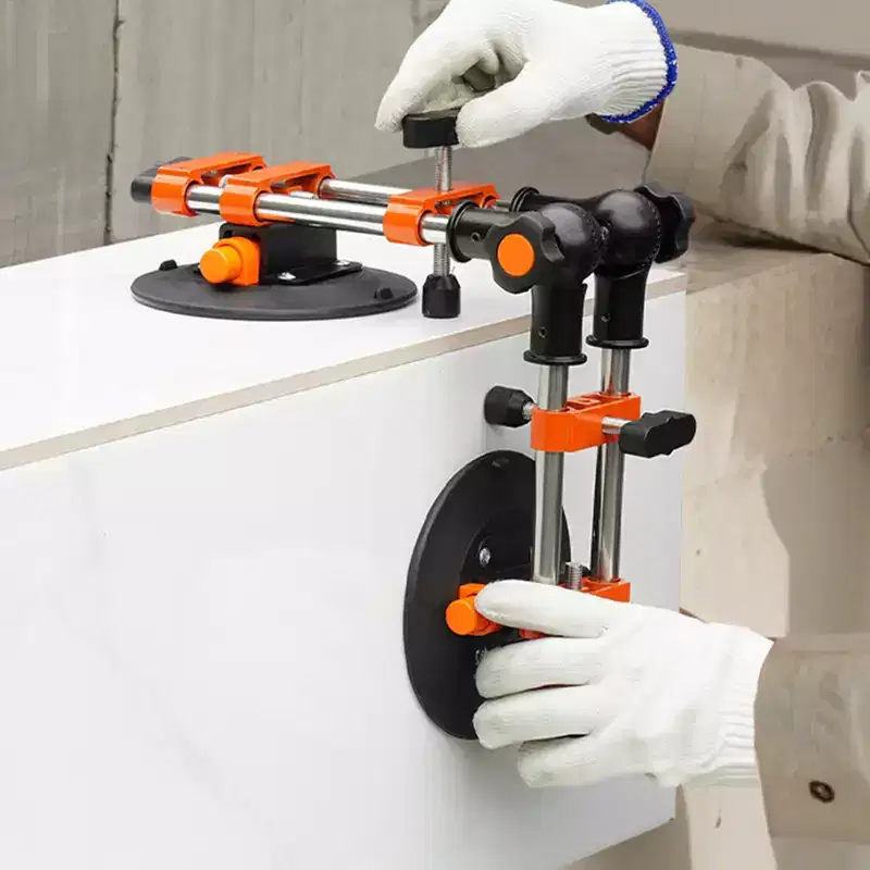 VEVOR Seamless Seam Setter, 2 Packs Granite Seam Setter with 6 in Vacuum Suction Cups, 90-120 Adjustable, Orange