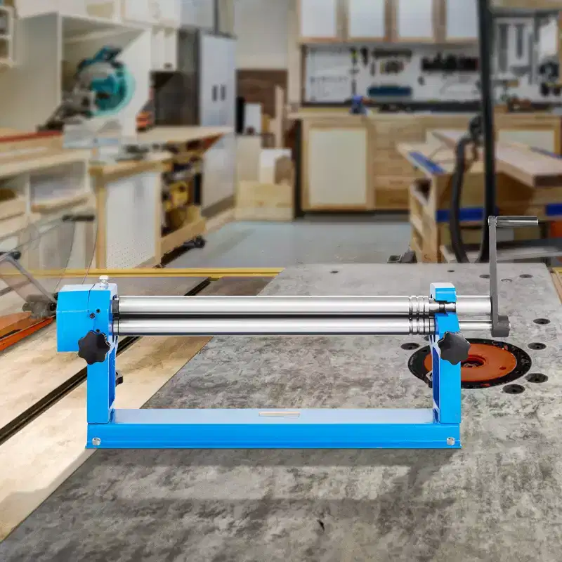 VEVOR Slip Roll Machine, 24 inches Forming Width in 16 Gauge Capacity, Sheet Metal Slip Roller Rolling Bending Machine, Blue