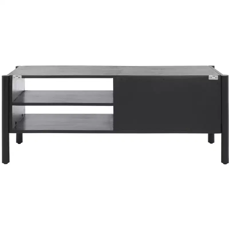 Errington 2 Shelf Media Stand - MED9000 - Black/Natural - Safavieh