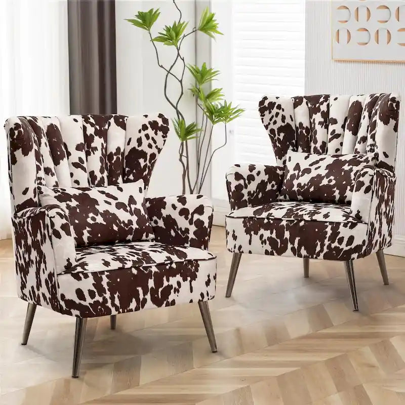 Modern Wingback Arm Chair Upholstered Accent Chair