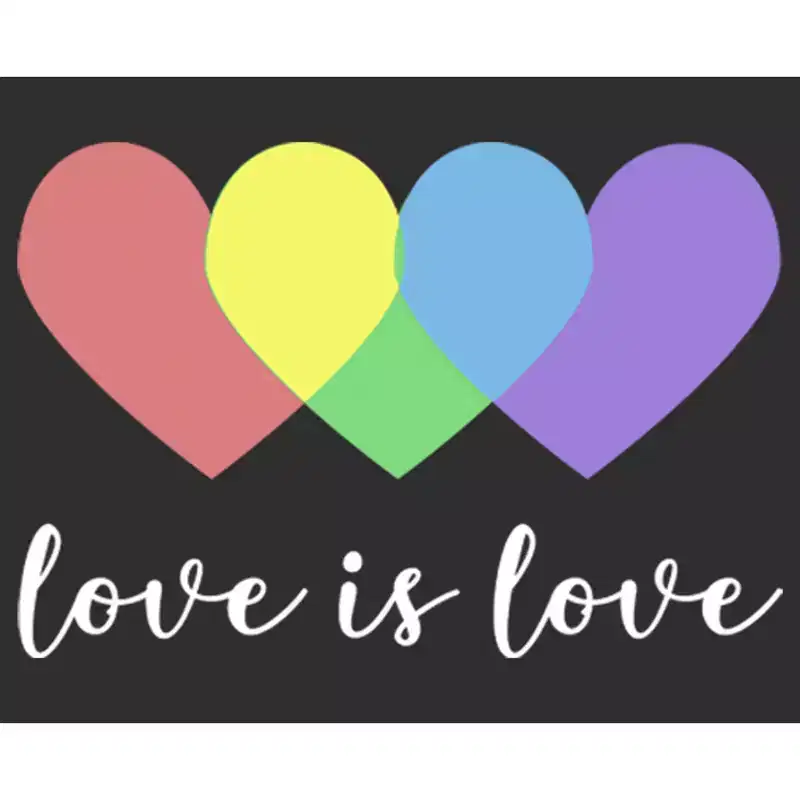 Adult Lost Gods Love is Love PrideRacerback Tank Top