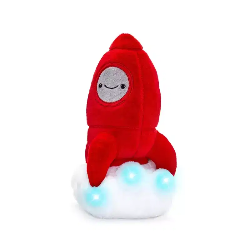 FAO Schwarz 11.5” Glow Brights Space Rocket Plush