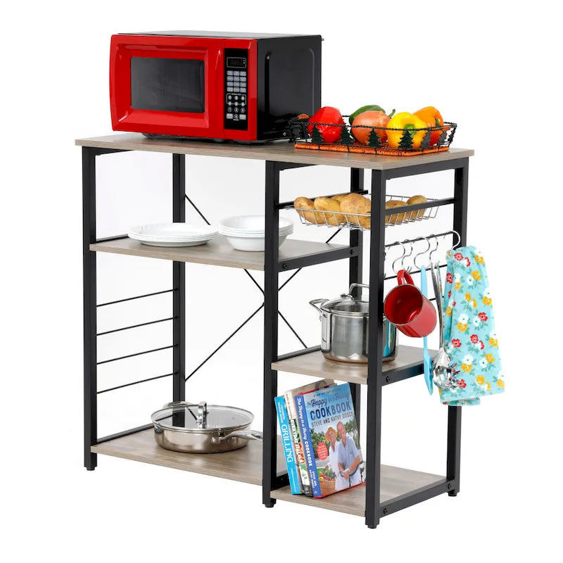 Kitchen Island with Slide Out Vegetable Basket