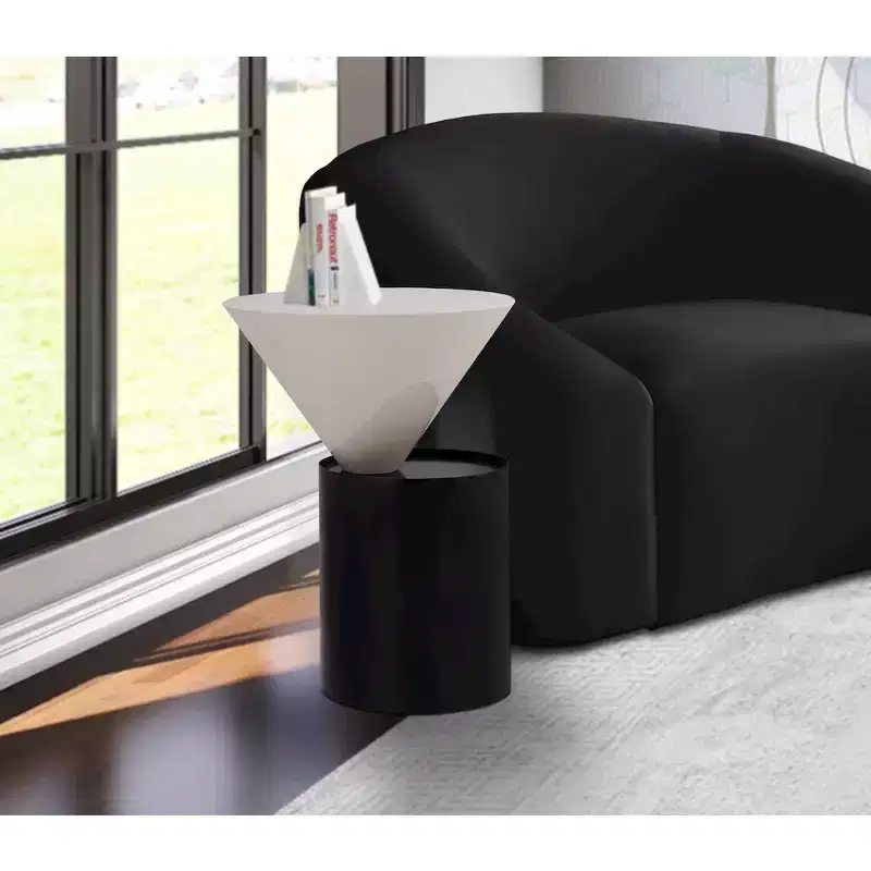 Meridian Furniture,Damon White End Table