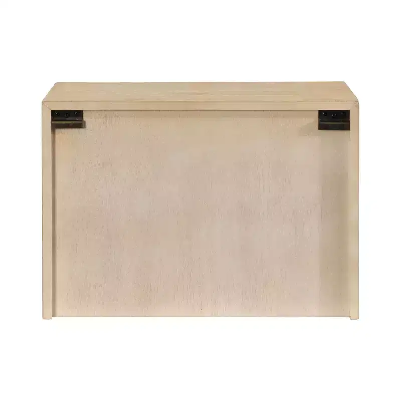 Kate and Laurel Cates Wood Floating Side Table with Cabinet