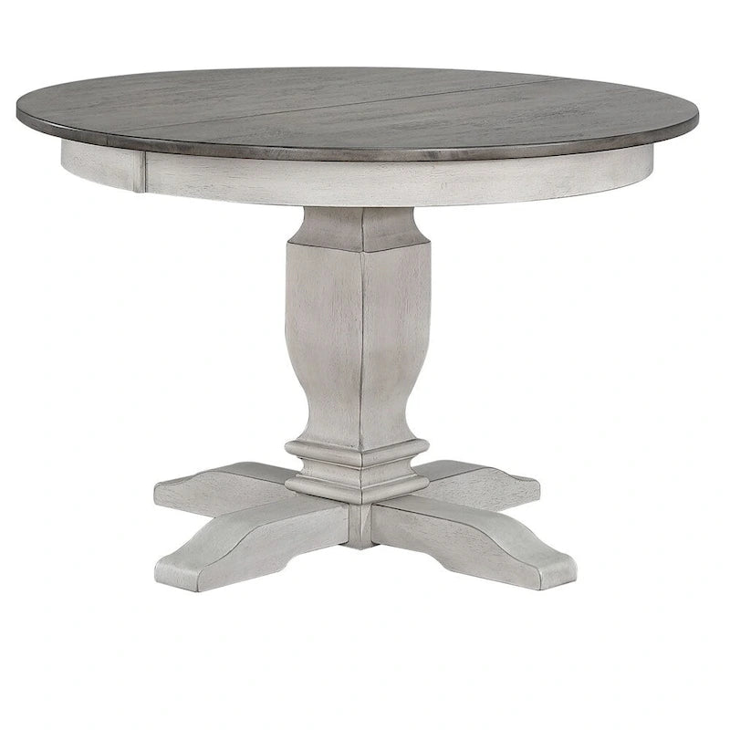 The Gray Barn Avalon 5-piece Transitional Dining Set in Ash and Stormy White