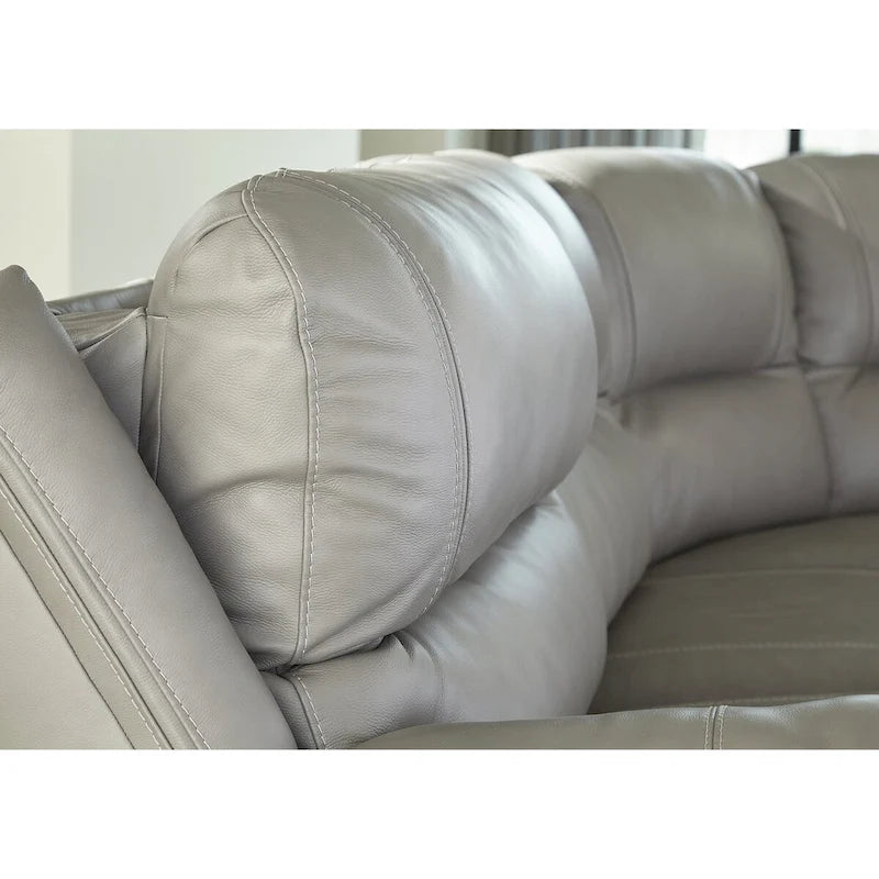 3-Piece Power Reclining Sectional Loveseat with Console