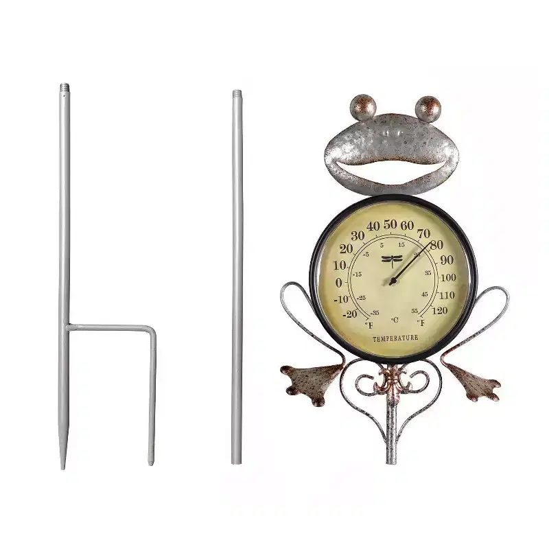 Poolmaster Outdoor Thermometer Garden Stake - Frog