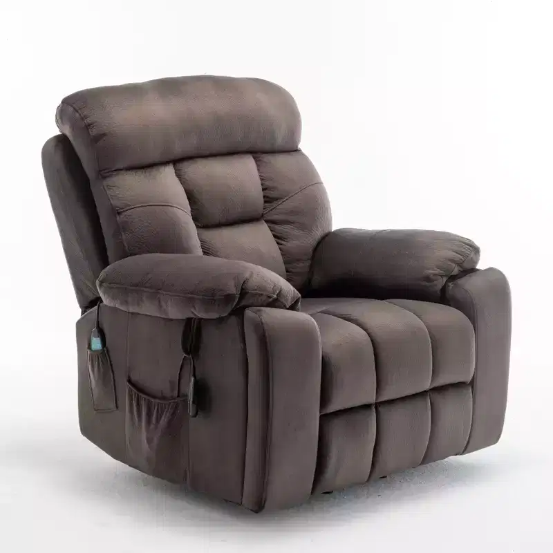 Electric Lift Massage Recliner With Heating Function And Side Pocket - ModernLuxe