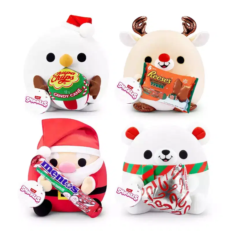 Snackles 13.7" Reindeer and Reese's Trees Christmas Plush