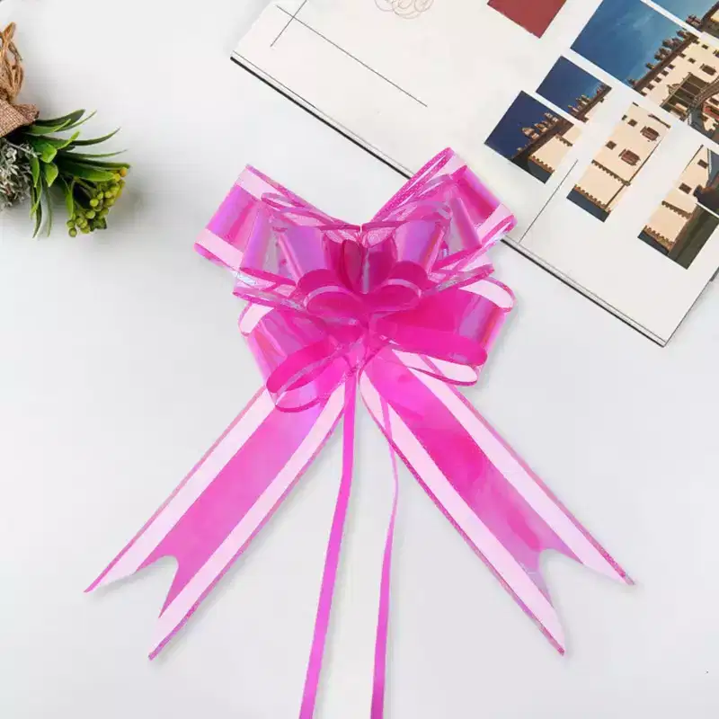 Unique Bargains Voile Pull Ribbon Snow Yarn PP 29.92x1.89 10 Pcs