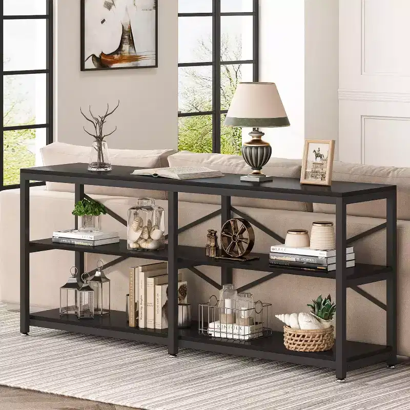 Tribesigns 70.9 Long Console Table, 3-Tier Hallway Entryway Table