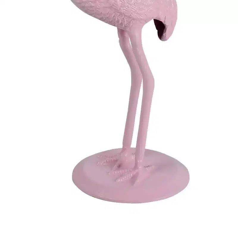 JONATHAN Y Blanche 25 Classic Mid-Century Glass Top Flamingo End Table