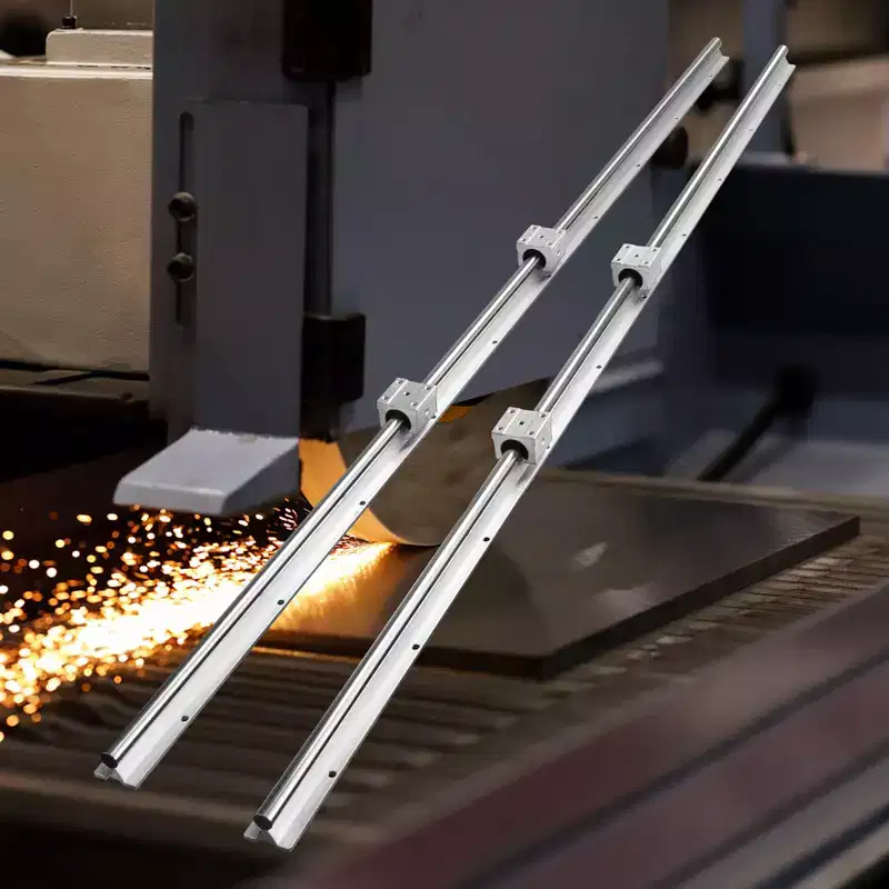 VEVOR Linear Guide Rail Set, SBR16 1500mm, 2 PCS 59 in/1500 mm SBR16 Guide Rails and 4 PCS SBR16UU Slide Blocks, Linear Rails and Bearings Kit