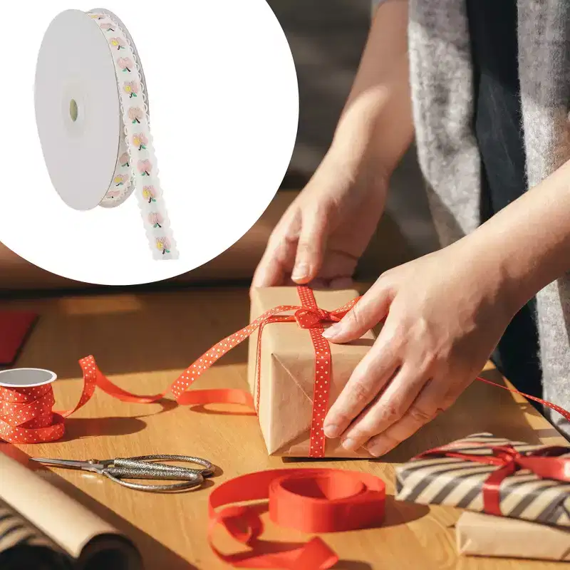 Unique Bargains 0.39x29.53' Fruit Gift Ribbon