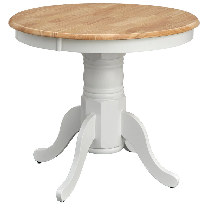 Solid Wood Rectangular Dining Table, Lancaster Style, Natural Finish