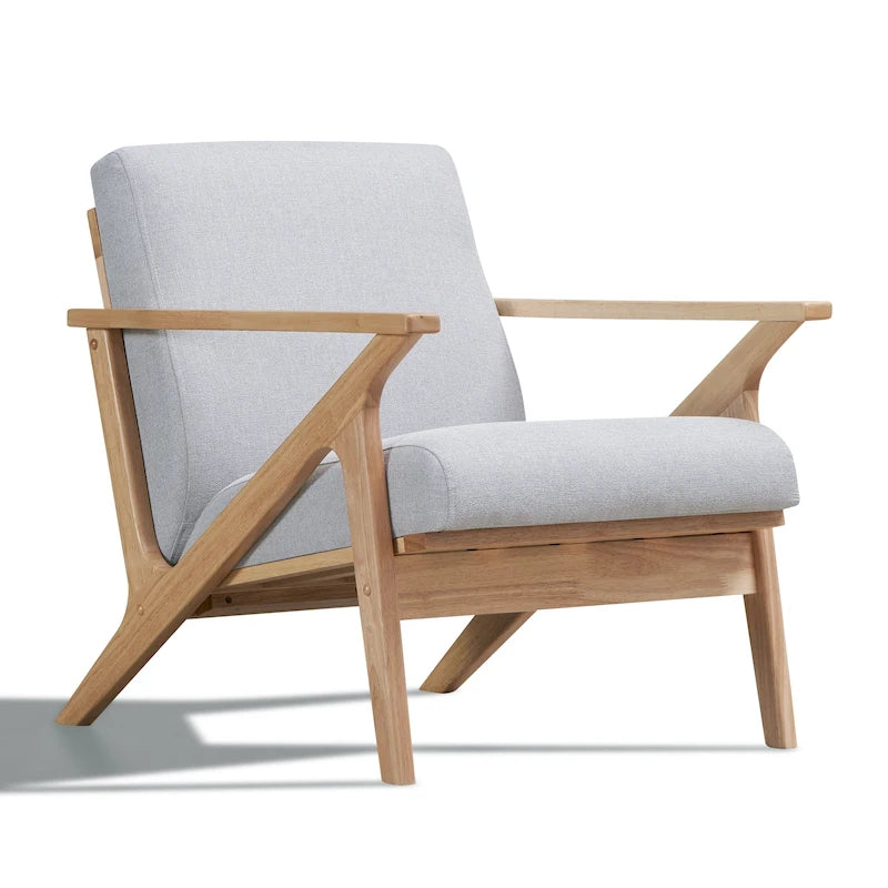 Mid-Century Modern Lounge Chair with Plush Cushioning