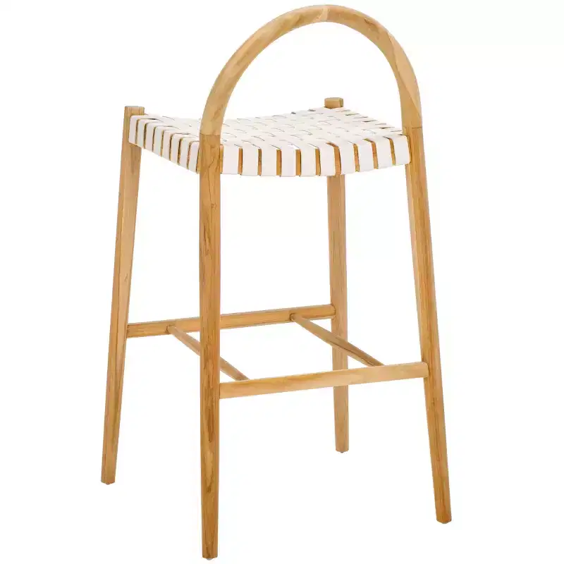 Rhyan Bar Stool - BST1204A - White/Natural - Safavieh