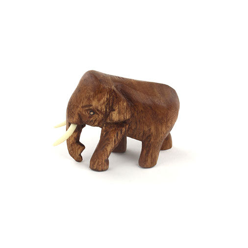Carved Raintree Elephant, Mini