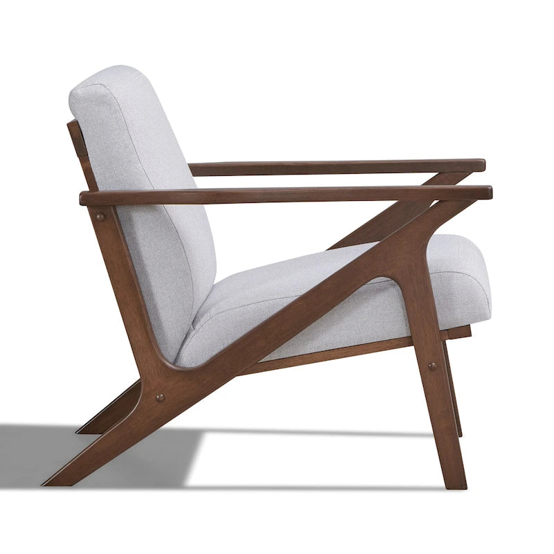 Mid-Century Modern Lounge Chair with Plush Cushioning