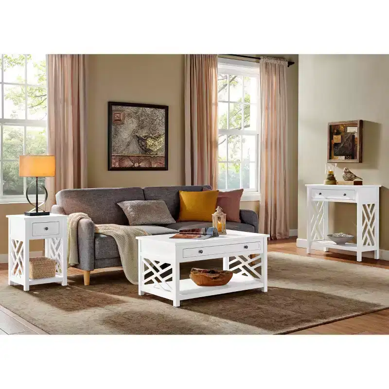 36 Middlebury Wood Coffee Table with Drawer - Alaterre Furniture
