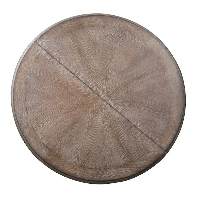 Magnolia Manor Round Pedestal Dining Table with Expandable Leaves - 2 Finishes