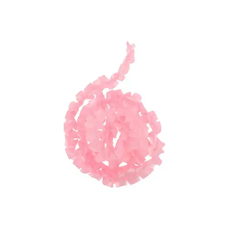 Unique Bargains Ribbon Crinkle with Double Ruffle Hem Polyester 35.83x0.98 1 Pc