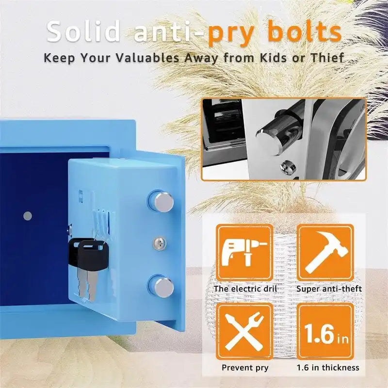 Small Electronic Digital Keypad Safe Box for Home Office Cabinet