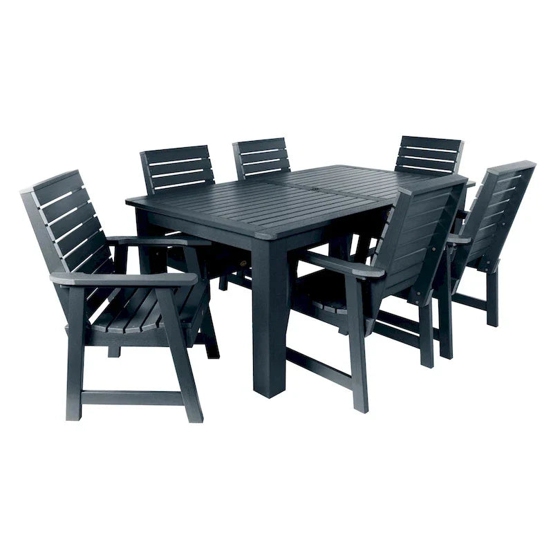 HIGHWOOD PROFESSIONAL 7- Piece Outdoor Dining Set 42x72