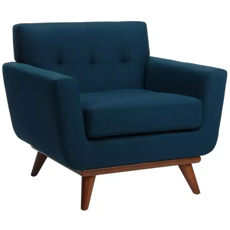 Opal Linen Tufted Arm Chair - SFV4727 - Safavieh Couture