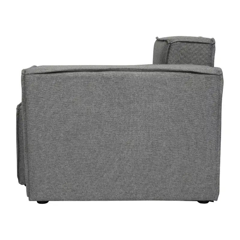 Emma and Oliver Modular Right Side Armchair with Arm Rest
