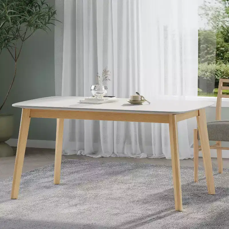 GDFStudio Anne Mid Century Modern Wood Dining Table