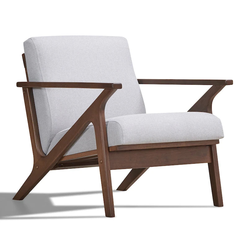 Mid-Century Modern Lounge Chair with Plush Cushioning