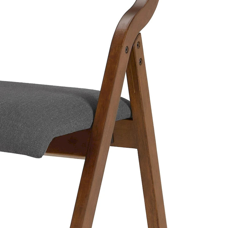 Upholstered Folding Dining Chair, Set of 2