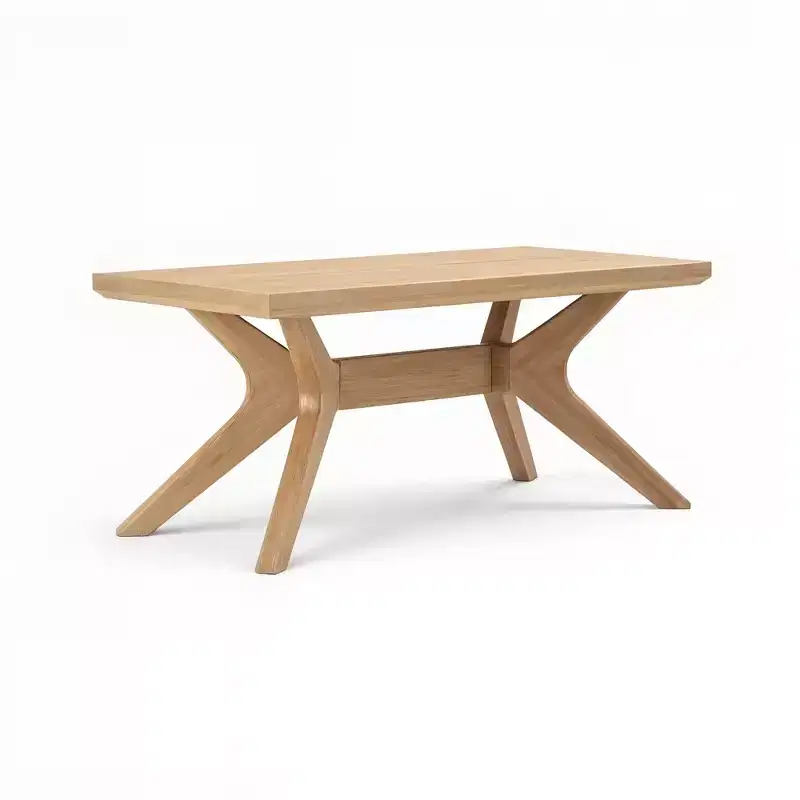 Cross Leg Rectangular Coffee Table (40in x 20in / 1020mm x 510mm)